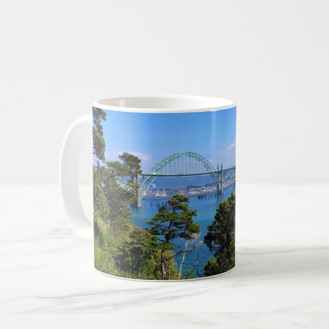 Yaquina Bay Bridge, Newport, Oregon Kaffemugg (Framsida vänster)