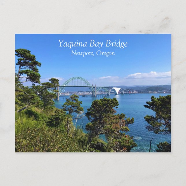 Yaquina Bay Bridge, Newport, Oregon Vykort (Framsida)