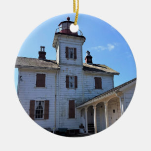 Yaquina Bay fyr, Newport, Oregon Julgransprydnad Keramik