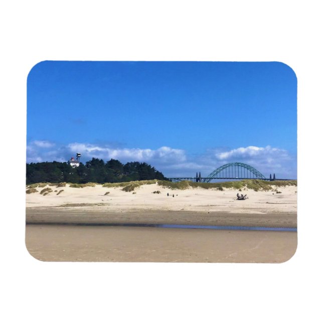 Yaquina Bay fyr, Newport, Oregon Magnet (Horisontell)