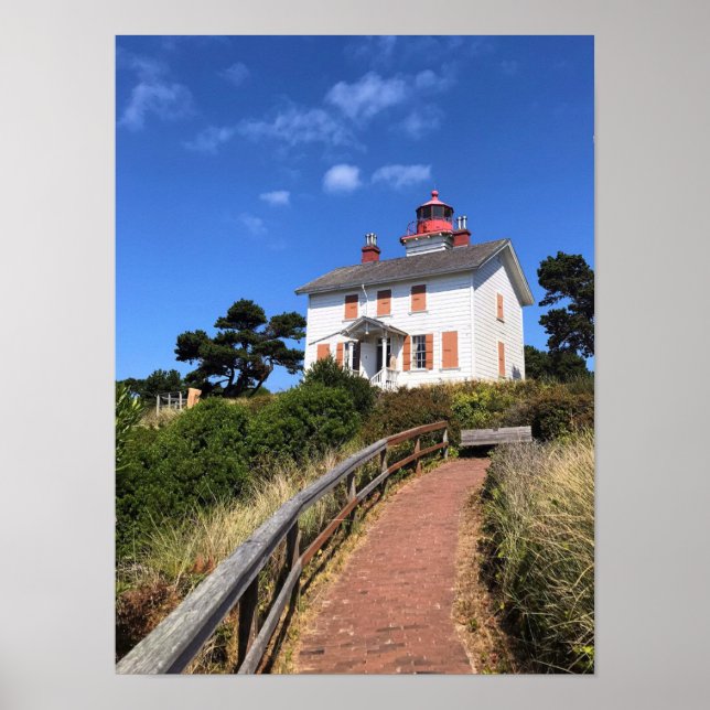 Yaquina Bay fyr, Newport, Oregon Poster (Framsidan)