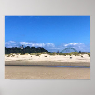 Yaquina Bay fyr, Newport, Oregon Poster