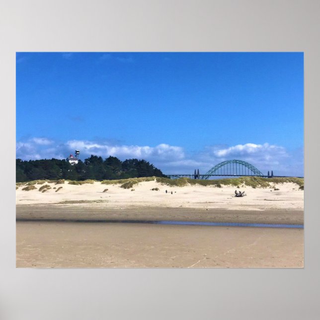 Yaquina Bay fyr, Newport, Oregon Poster (Framsidan)
