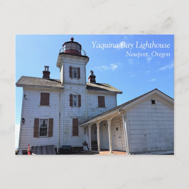Yaquina Bay fyr, Newport, Oregon Vykort (Framsida)