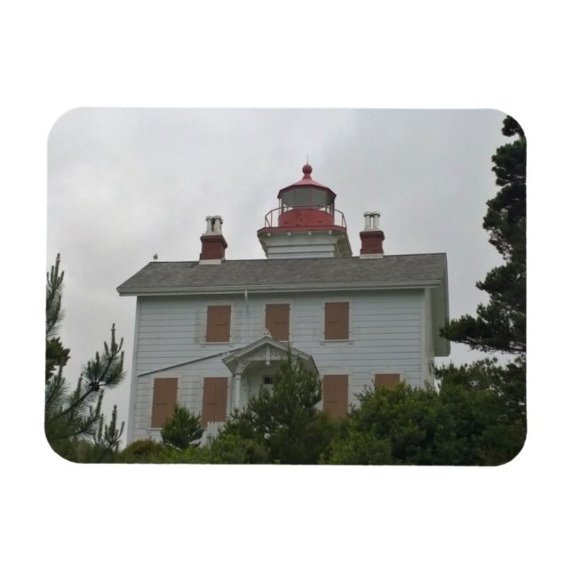 Yaquina Bay Lighthouse, OR Magnet (Horisontell)