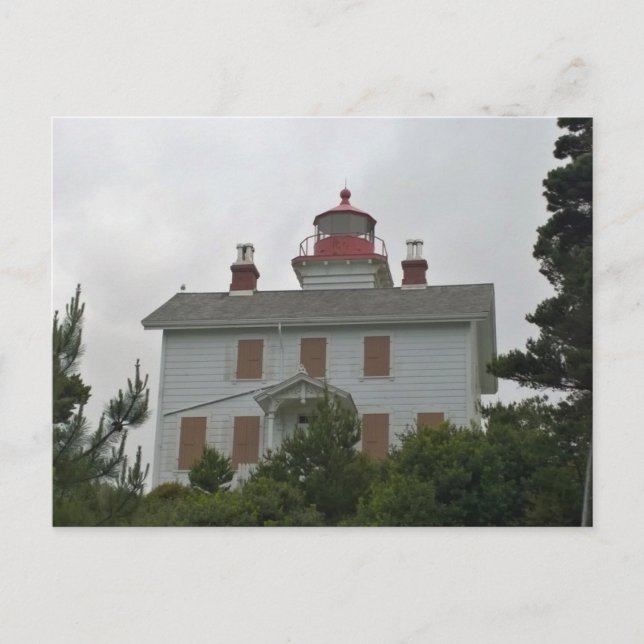 Yaquina Bay Lighthouse, OR Vykort (Framsida)