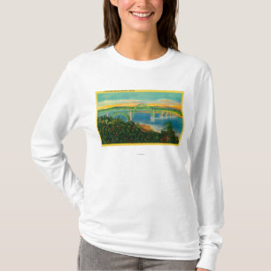 Yaquina fjärd BridgeNewport, ELLER Tee Shirt