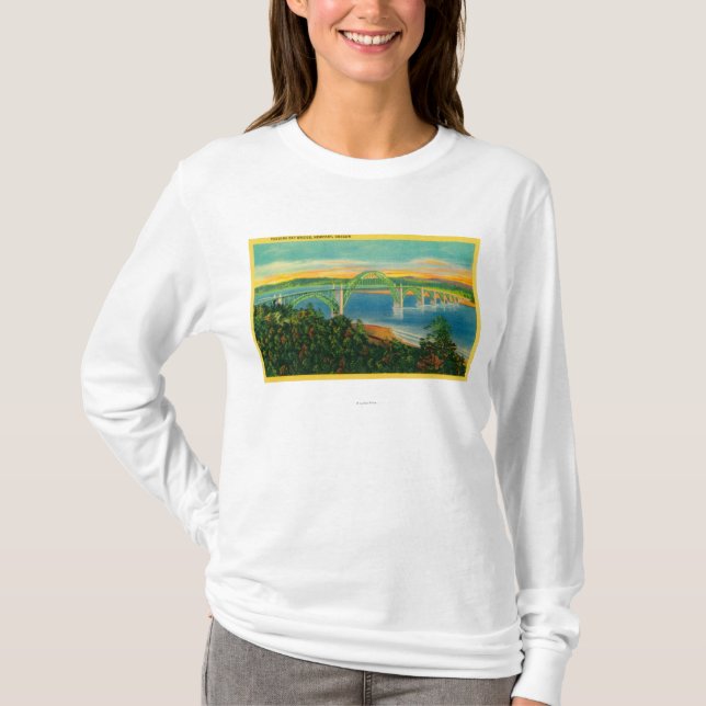Yaquina fjärd BridgeNewport, ELLER Tee Shirt (Framsida)