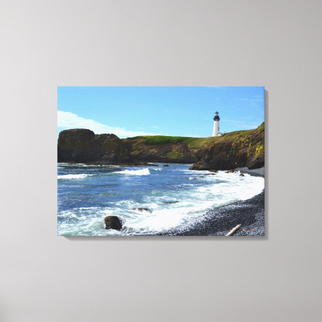 Yaquina Head fyr Canvastryck (Framsida)