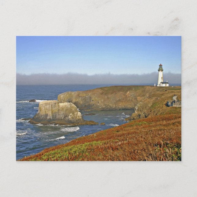 Yaquina Head fyr i Newport Oregon Vykort (Framsida)