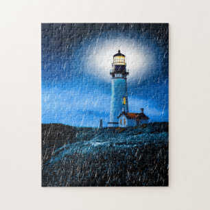 Yaquina Head Lighthouse Art Puzzle Pussel