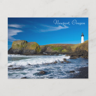 Yaquina Head Lighthouse Coastal Oregon Vykort
