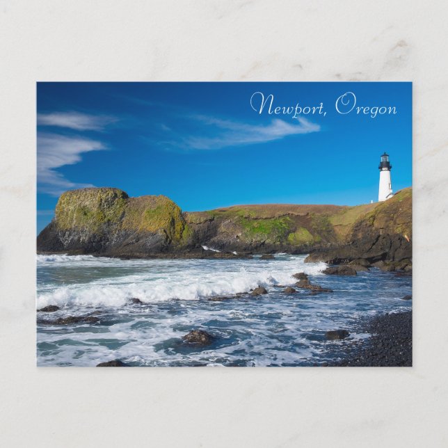 Yaquina Head Lighthouse Coastal Oregon Vykort (Framsida)