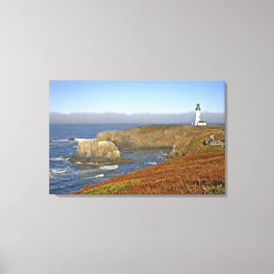 Yaquina Head Lighthouse i Newport Oregon Canvastryck