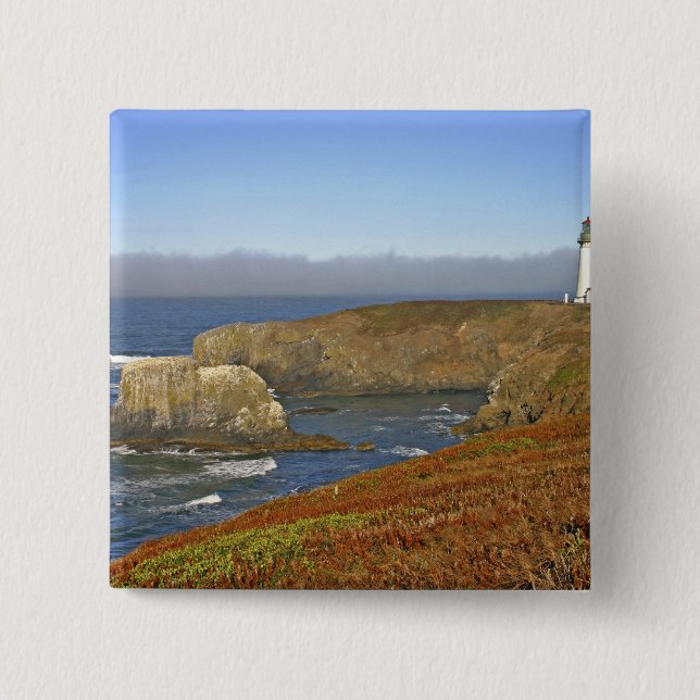 Yaquina Head Lighthouse i Newport Oregon Knapp (Framsida)