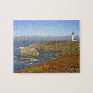 Yaquina Head Lighthouse i Newport Oregon Pussel