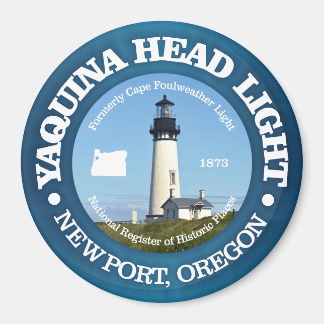 Yaquina Head Lighthouse Magnet (Framsidan)
