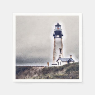 Yaquina Head Lighthouse Newport Oregon Pappersservett