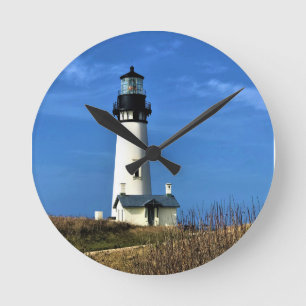 Yaquina Head Lighthouse, Newport, Oregon Rund Klocka