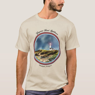 Yaquina Head Lighthouse Newport Oregon T Shirt