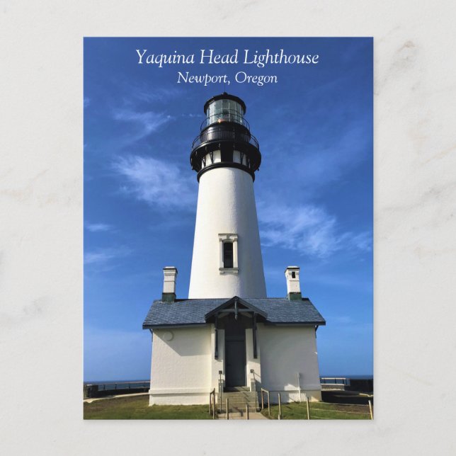 Yaquina Head Lighthouse, Newport, Oregon-vykort Vykort (Framsida)