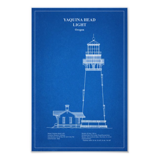 Yaquina Head Lighthouse - Oregon - AD Fototryck (Framsidan)