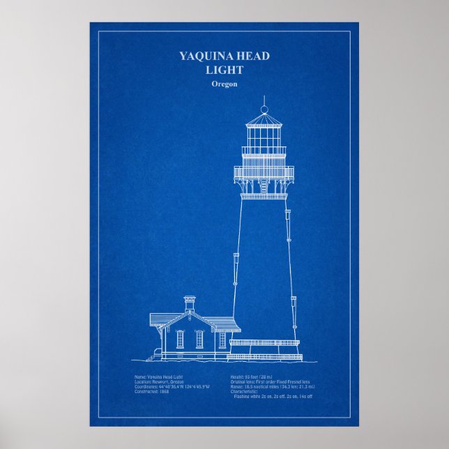 Yaquina Head Lighthouse - Oregon - AD Poster (Framsidan)