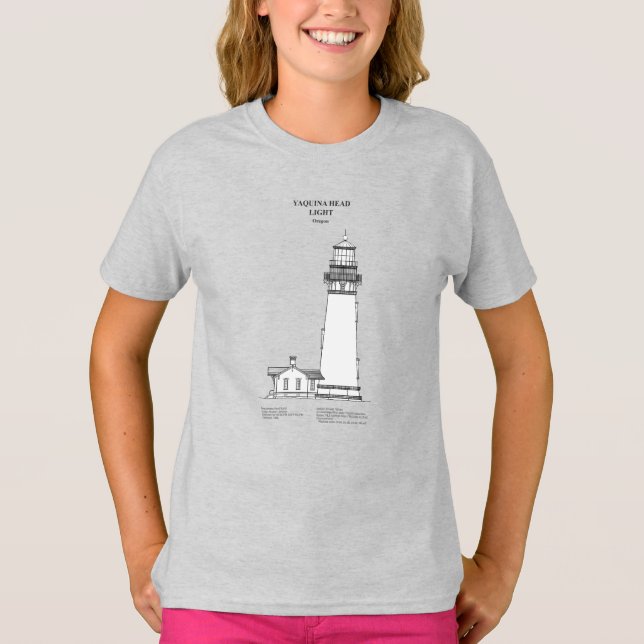 Yaquina Head Lighthouse - Oregon - SBD T Shirt (Framsida)