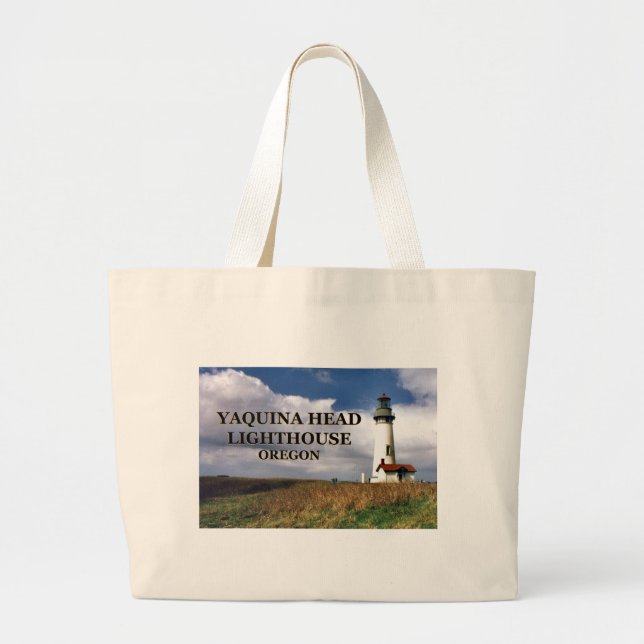Yaquina Head Lighthouse, Oregon Tote Bag Jumbo Tygkasse (Framsidan)