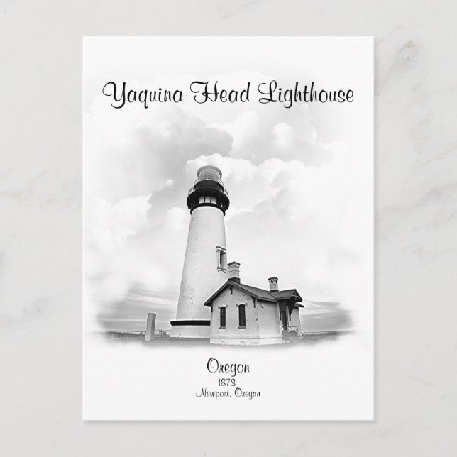Yaquina Head Lighthouse - Oregon Vykort (Framsida)