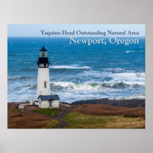 Yaquina Head Outstand Natural Area Lighthouse Poster