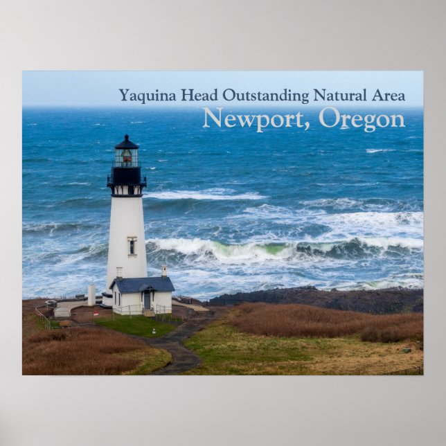 Yaquina Head Outstand Natural Area Lighthouse Poster (Framsidan)