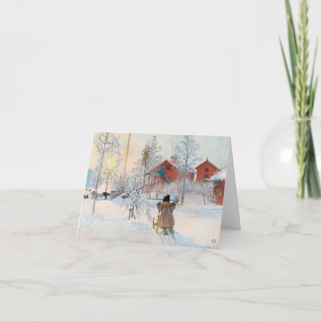 Yard and Washhouse, 1895 av Carl Larsson Tack Kort (Framsida)