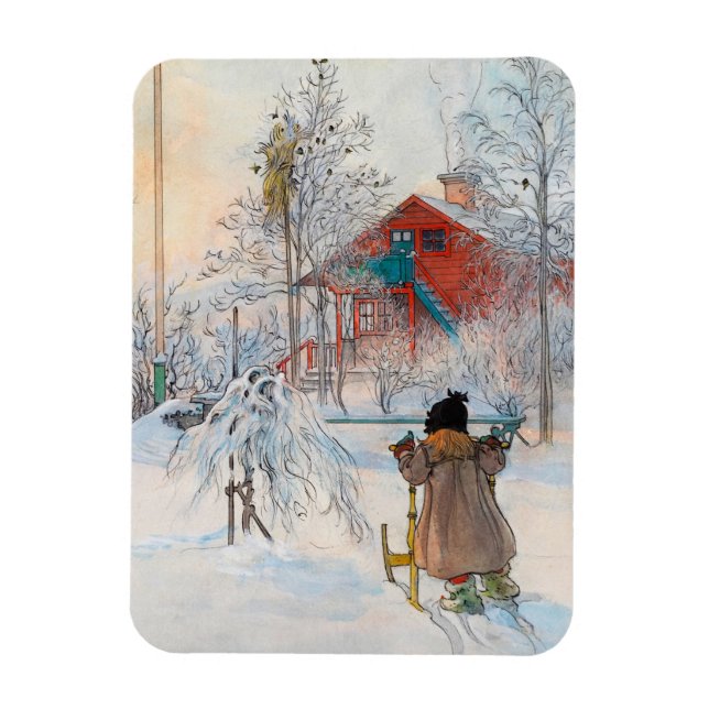 Yard and Washhouse av Carl Larsson Magnet (Vertikal)