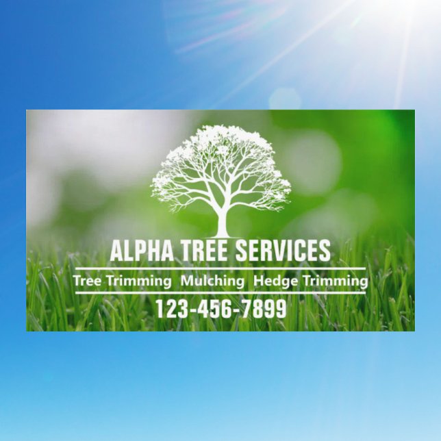 Yard Gräsmatta Care Landcaping Arborist Träd Servi Visitkort (Yard Lawn Care Landscaping Arborist Tree Service Business Card)