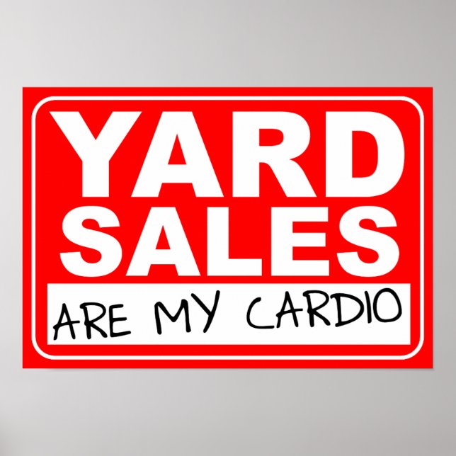 Yard Sale Cardio Poster (Framsidan)