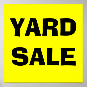 YARD SALE-Poster-tecken Poster