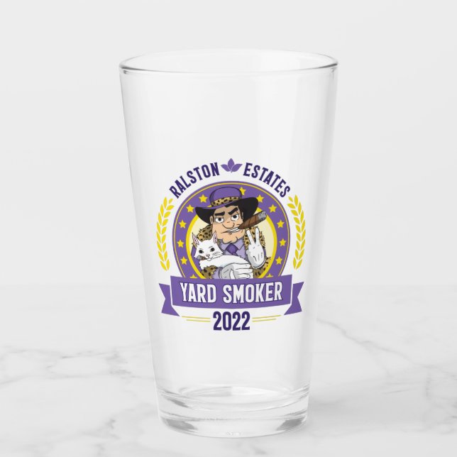 Yard Smoker 2022 Pint Glass Glaskopp (Framsida)
