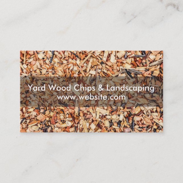 Yard Wood Chip & Landscaping Visitkort (Framsida)
