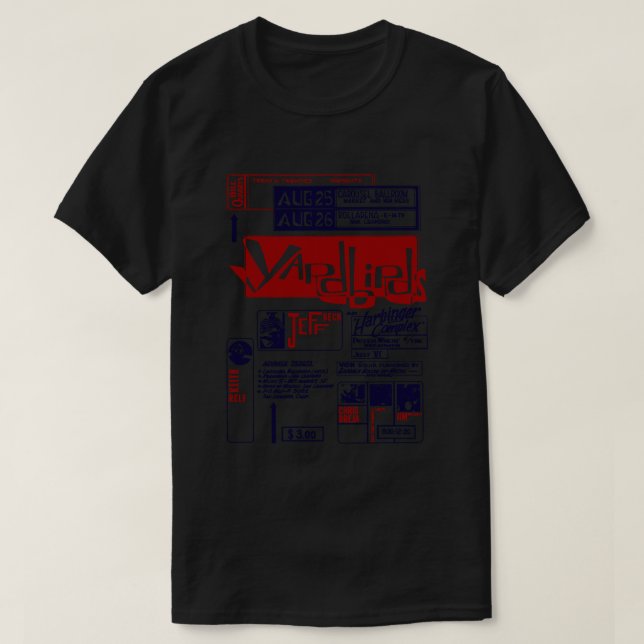 Yardbird - konserten Poster viktiga T-Shirt-sjötra T Shirt (Design framsida)