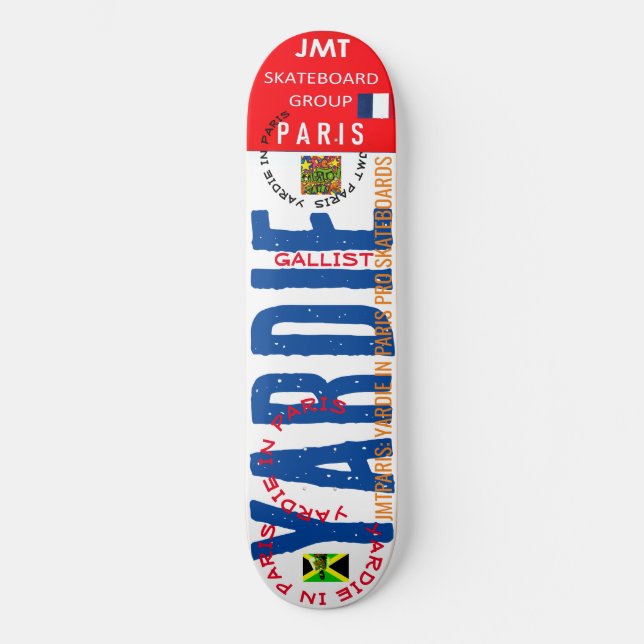 YARDIE IN PARIS 8 1/4-tums Skateboard Deck (Framsida)