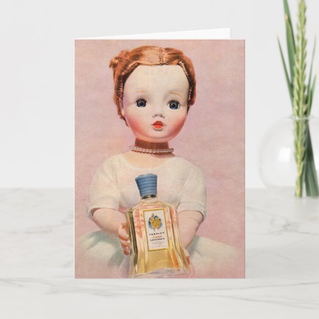 Yardley och Madame Alexander doll på 1950-talet Kort (Framsida)