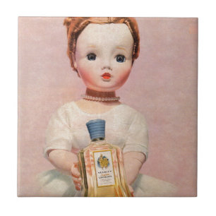 Yardley på 1950-talet och Madame Alexander doll Kakelplatta