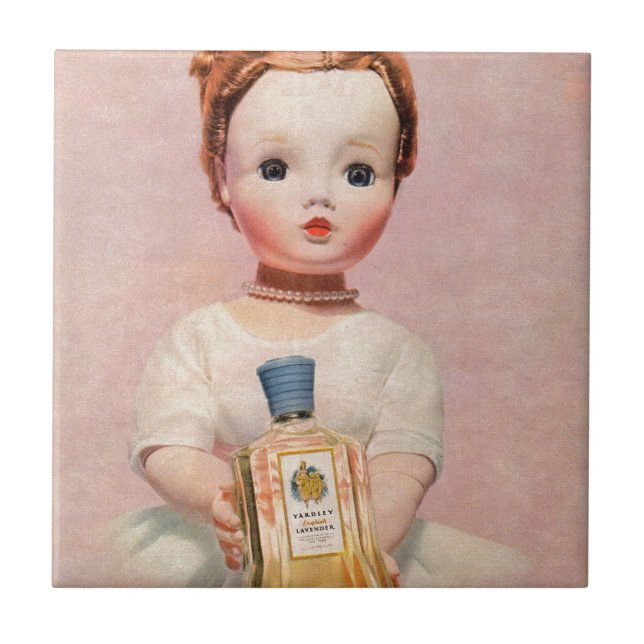 Yardley på 1950-talet och Madame Alexander doll Kakelplatta (Framsidan)