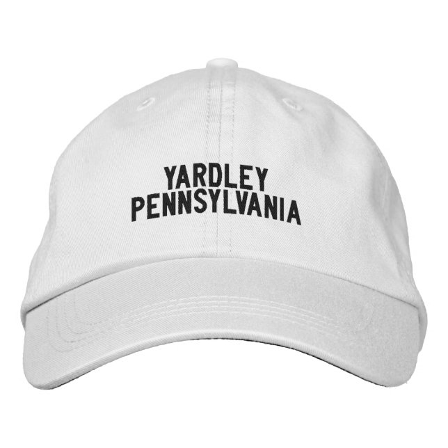 YARDLEY Pennsylvania Hat Broderad Keps (Framsida)