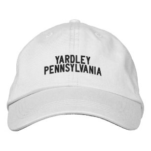 YARDLEY Pennsylvania Hatt Broderad Keps