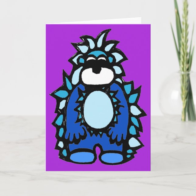Yardley the Yeti note cards Kort (Framsida)