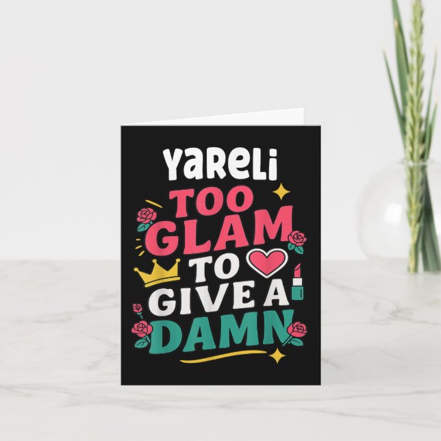 Yareli D Kvinnors Gåva Yareli  Kort (Framsida)