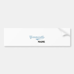 Yarmouth Maine stadsklassiker Bildekal