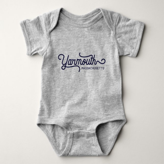 Yarmouth Massachusetts Baby Bodyställning T Shirt (Framsida)